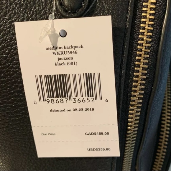 Kate Spade Jackson Street medium Backpack Black - Picture 4 of 8